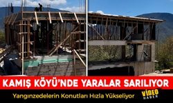 KAMIŞ KÖYÜ'NDE YENİ KONUT ÇALIŞMALARI SÜRÜYOR