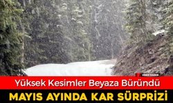 KARABÜK'TE MAYIS AYINDA KAR SÜRPRİZİ