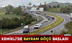 KEMİKLİ'DE BAYRAM GÖÇÜ BAŞLADI