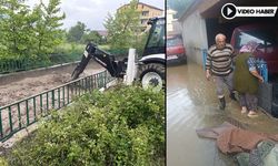YENİCE’DE DERE TAŞTI MAHALLELİ GECEYİ ENDİŞEYLE GEÇİRDİ