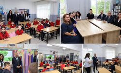 NEVZAT AKBAŞ OVACUMA İLK-ORTAOKULU'NU ZİYARET ETTİ