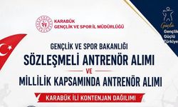 KARABÜK'TE SÖZLEŞMELİ 7 ANTRENÖR ALIMI YAPILACAK