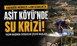 ASİT KÖYÜNDE VATANDAŞ YAZIN BAŞINDA SUSUZ KALDI