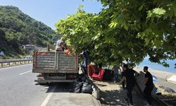 KDZ EREĞLİ'DE PLAJDAKİ ÇADIR VE BARAKALAR KALDIRILDI