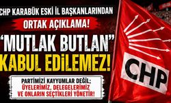 CHP KARABÜK ÖNCEKİ DÖNEM İL BAŞKANLARINDAN ORTAK BİLDİRİ