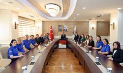 CEZA İNFAZ PERSONELLERİNDEN VALİ ÇAĞATAY'A ZİYARET