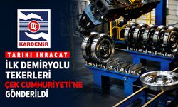 KARDEMİR İLK DEMİRYOLU TEKERLERİNİ ÇEK CUMHURİYETİNE GÖNDERDİ