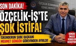 ÖZÇELİK-İŞ'TE KONGRE ÖNCESİ ŞOK İSTİFA! İSKENDERUN ŞUBE BAŞKANI GÖREVİNDEN AYRILDI