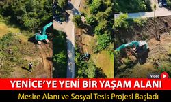 YENİCE'DE MESİRE ALANI VE SOYAL TESİSİ PROJESİ BAŞLADI