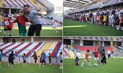 KARABÜK'TE AİLELER VE ÇOCUKLAR STADYUMDA SPORLA BULUŞTU