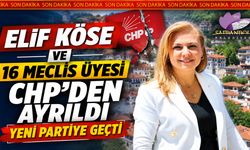 BAŞKAN ELİF KÖSE VE 16 MECLİS ÜYESİ CHP'DEN AYRILDI