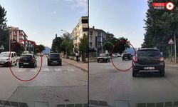 SAFRANBOLU'DA TEHLİKELİ SOLLAMA KAMERADA