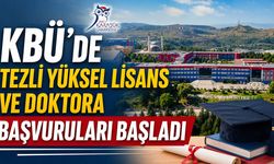 KBÜ'DE TEZLİ YÜKSEL LİSANS VE DOKTORA BAŞCURULARI BAŞLADI