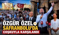 SAFRANBOLU'DA ÖZGÜR ÖZEL'E COŞKULU KARŞILAMA