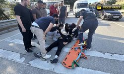 SAFRANBOLU'DA MOTOSİKLET DEVRİLDİ: 1 YARALI