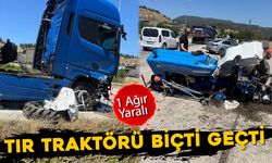 TIR TRAKTÖRÜ BİÇTİ GEÇTİ