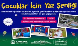 ÇOCUKLAR İÇİN YAZ ŞENLİĞİ COŞKUSU 5000 EVLER HAS BAHÇE’DE