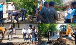 YENİCE'DE ALTYAPI ÇALIŞMALARI HIZ KESMEDEN DEVAM EDİYOR