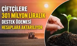 ÇİFTÇİLERE 301 MİLYON LİRALIK TARIMSAL DESTEK ÖDEMESİ