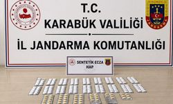 KARABÜK'TE 273 ADET SENTETİK HAP ELE GEÇİRİLDİ