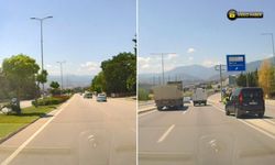 KARABÜK'TE TRAFİĞİ TEHLİKEYE ATAN ANLAR KAMERADA