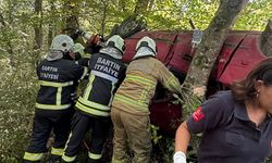 KONTROLDEN ÇIKAN ARAÇ AĞACA ÇARPTI 3 YARALI