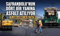 SAFRANBOLU’NUN DÖRT BİR YANINA ASFALT ATILIYOR