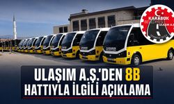 ULAŞIM A.Ş.'DEN 8B HATTIYLA İLGİLİ AÇIKLAMA