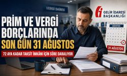 VERGİ VE PRİM BORÇ YAPILANDIRMASINDA SON TARİH 31 AĞUSTOS