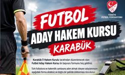 KARABÜK'TE ÜCRETSİZ FUTBOL ADAY HAKEM KURSU AÇILIYOR