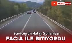 SÜRÜCÜNÜN HATALI SOLLAMASI FACİA İLE BİTİYORDU