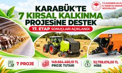 KARABÜK'TE 7 KIRSAL KALKINMA PROJESİNE 92,8 MİLYON TL HİBE
