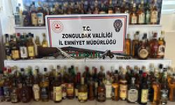 KİLİMLİ'DE KAÇAK ALKOL VE RUHSATSIZ SİLAH OPERASYONU
