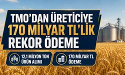 TMO’DAN ÜRETİCİYE 170 MİLYAR TL’LİK REKOR ÖDEME