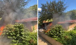 TARLADA ÇIKAN YANGIN AHIRI KÜL ETTİ