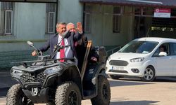 BAŞKAN ÇETİNKAYA'DAN ATV İLE ÖĞLEBELİ TURU