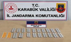 KARABÜK'TE 230 SENTETİK ECZA HAPI ELE GEÇİRİLDİ