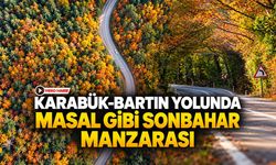 KARABÜK-BARTIN YOLUNDA MASAL GİBİ SONBAHAR MANZARASI