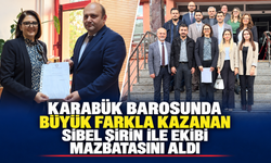 BÜYÜK FARKLA KAZANAN SİBEL ŞİRİN VE EKİBİ MAZBATASINI ALDI