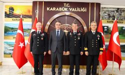 VALİ ÇAĞATAY ÜST DÜZEY KOMUTANLARI MAKAMINDA AĞIRLADI