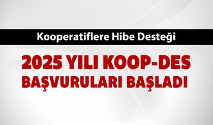 2025 YILI KOOP-DES BAŞVURULARI BAŞLADI