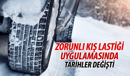 KIŞ LASTİĞİ ZORUNLULUĞUNDA TARİHLER DEĞİŞTİ SÜRE UZADI