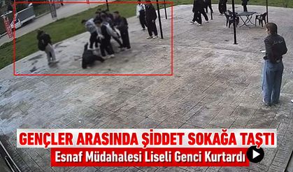 SOKAĞA TAŞAN AKRAN ZORBALIĞINA ESNAF MÜDAHALESİ