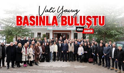VALİ YAVUZ GAZETECİLER GÜNÜ'NDE KARABÜK BASINIYLA VEDALAŞTI