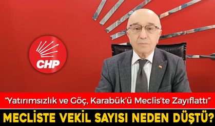 MİLLETVEKİLİ SAYISININ DÜŞMESİNE CHP İL BAŞKANINDAN ELEŞTİRİ