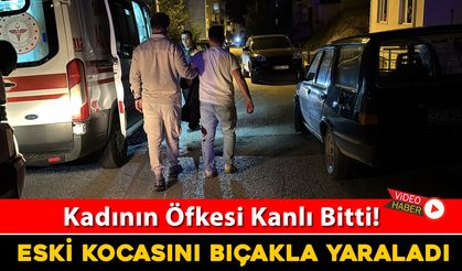 TARTIŞTIĞI ESKİ KOCASINI BIÇAKLA YARALADI