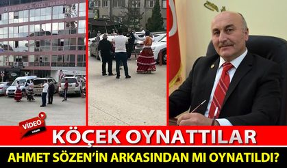 ÖZEL İDARE BİNASININ ÖNÜNDEKİ KÖÇEKLER AHMET SÖZEN'İN ARKASINDAN MI OYNATILDI?