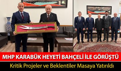 MHP KARABÜK HEYETİ BAHÇELİ İLE GÖRÜŞTÜ