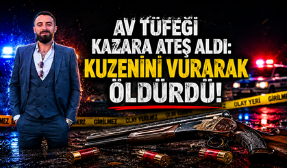 KUZENİNİ KAZARA AV TÜFEĞİYLE VURDU