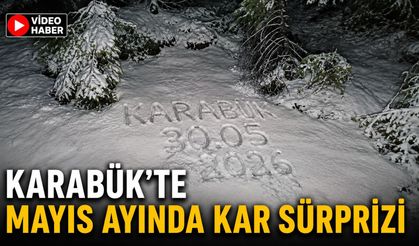 KARABÜK'TE YÜKSEK KESİMLER BEYAZA BÜRÜNDÜ